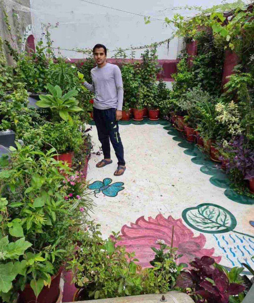 Tapish Jain gardening