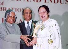 Rajani Bector taken award