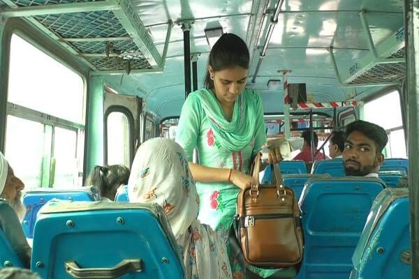 female bus conductor shefali