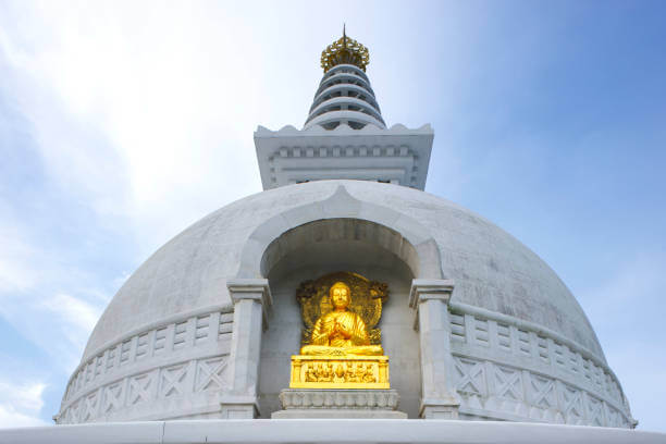 Shanti stupa in Rajgir