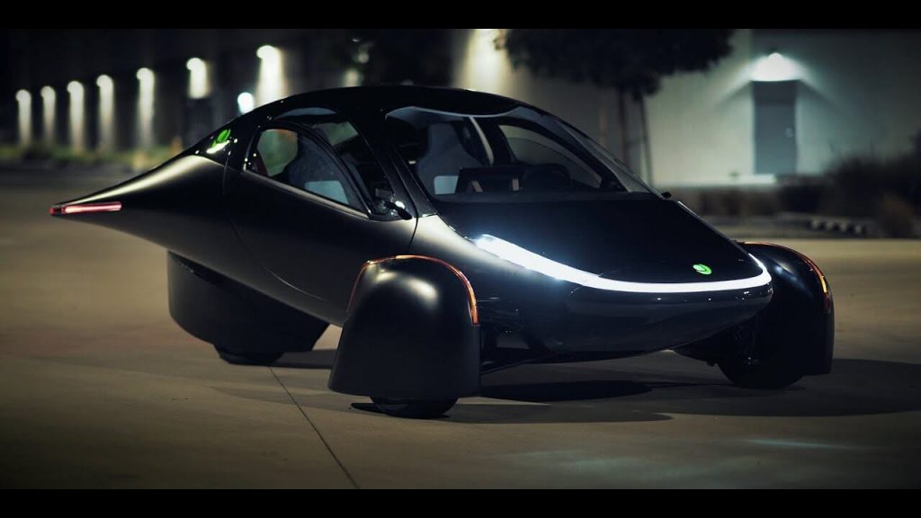 Aptera electric car get  charge by solar power