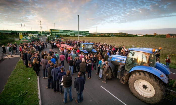 Many supermarkets are closed due to farmers protest