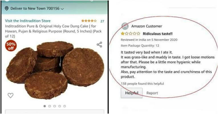 Amazon customer gave review