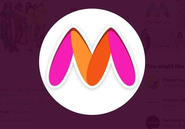 Myntra logo changed on complain of naaz patel