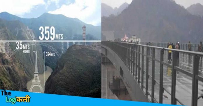 World highest railway bridge will be ready from March on Chenab river