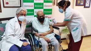 Keval Krishna oldest person to take covid Vaccine