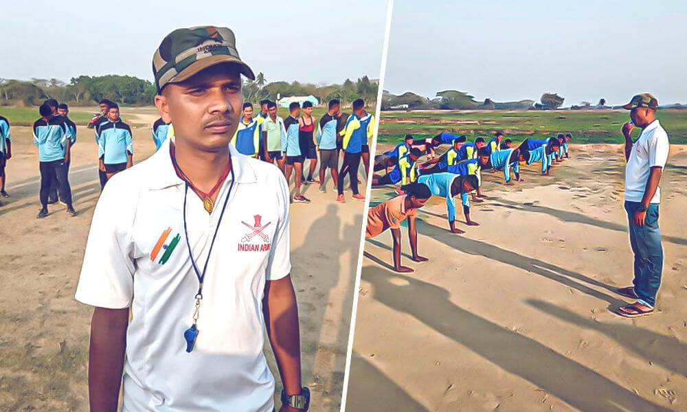 Silu Nayak trains youth to join army