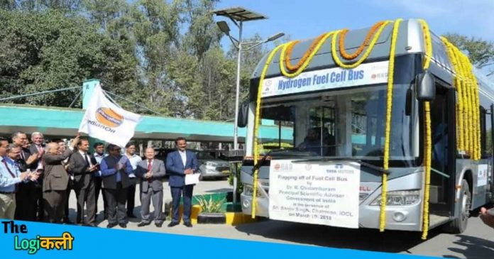 Hydrogen fuel buses in India