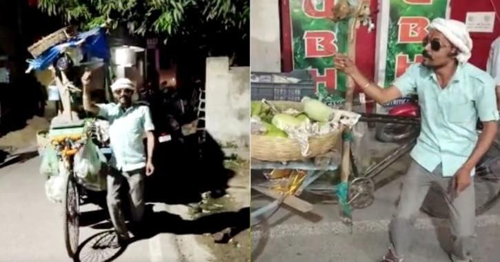 Vegetables vendor Ritesh Pandey