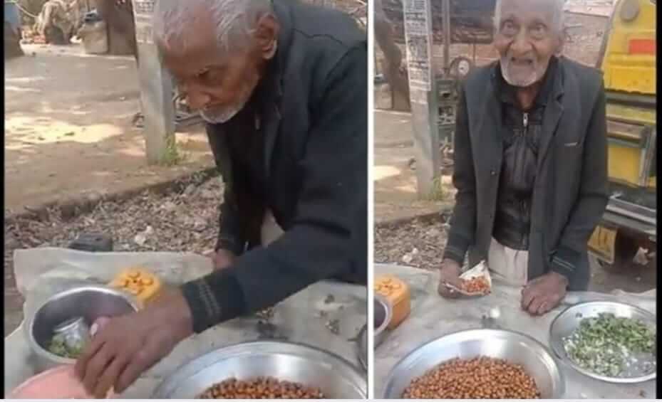 80 years old baba selling chana