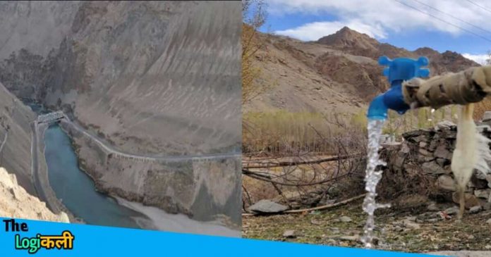 Water supply reaches to far villages of leh Ladakh during harsh winter jal jeevan mission makes it possible