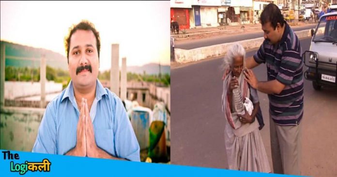 Narayan Krishnan is running Akshay for feeding old age people in Madure