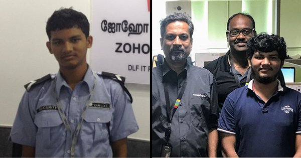 10th passout boy becomes tech officer while doing job of guard and makes app