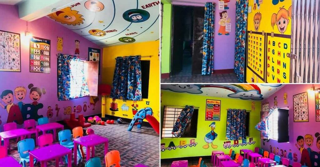 IAS Garima Singh changes the aanganwadi into Disney land for students