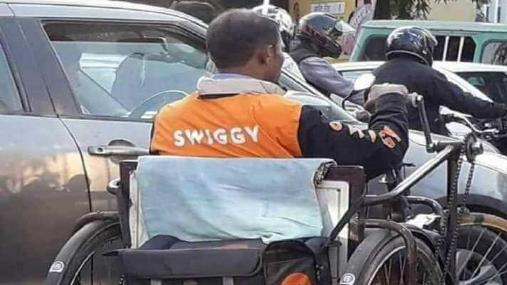 Disabled Food Delivery Boy of Swiggy