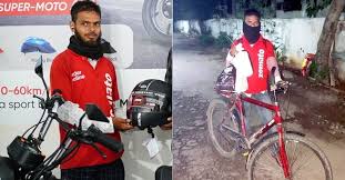 Netizen gifted a bike for Zomato delivery boy 