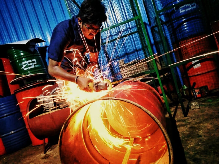 Pradeep Jadhav from Pune Maharashtra is making furniture from waste items