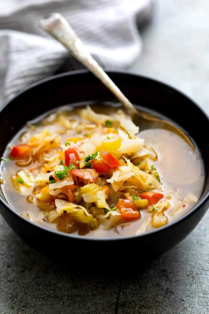 Cabbage soup will help in reducing weight