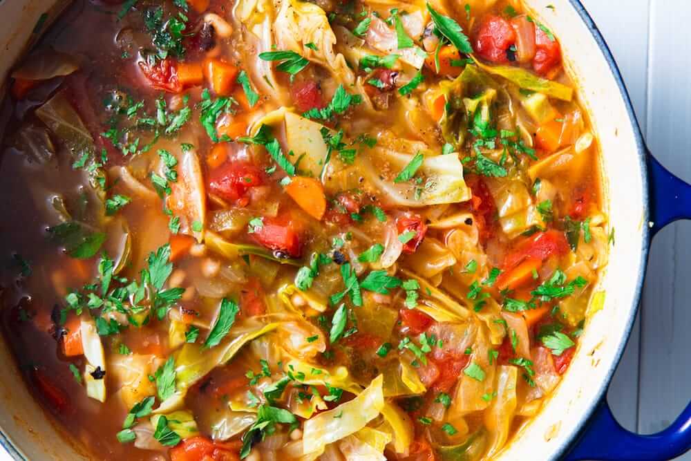 Cabbage soup will help in reducing weight