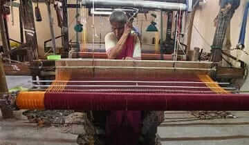 C. Cekar from Chennai is making Banana Fibre Saree