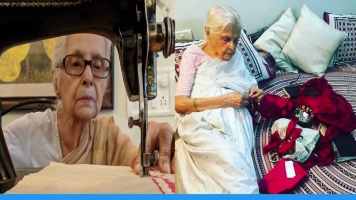 90 years old woman Latika Chakravorty is making potli bags and doing online business