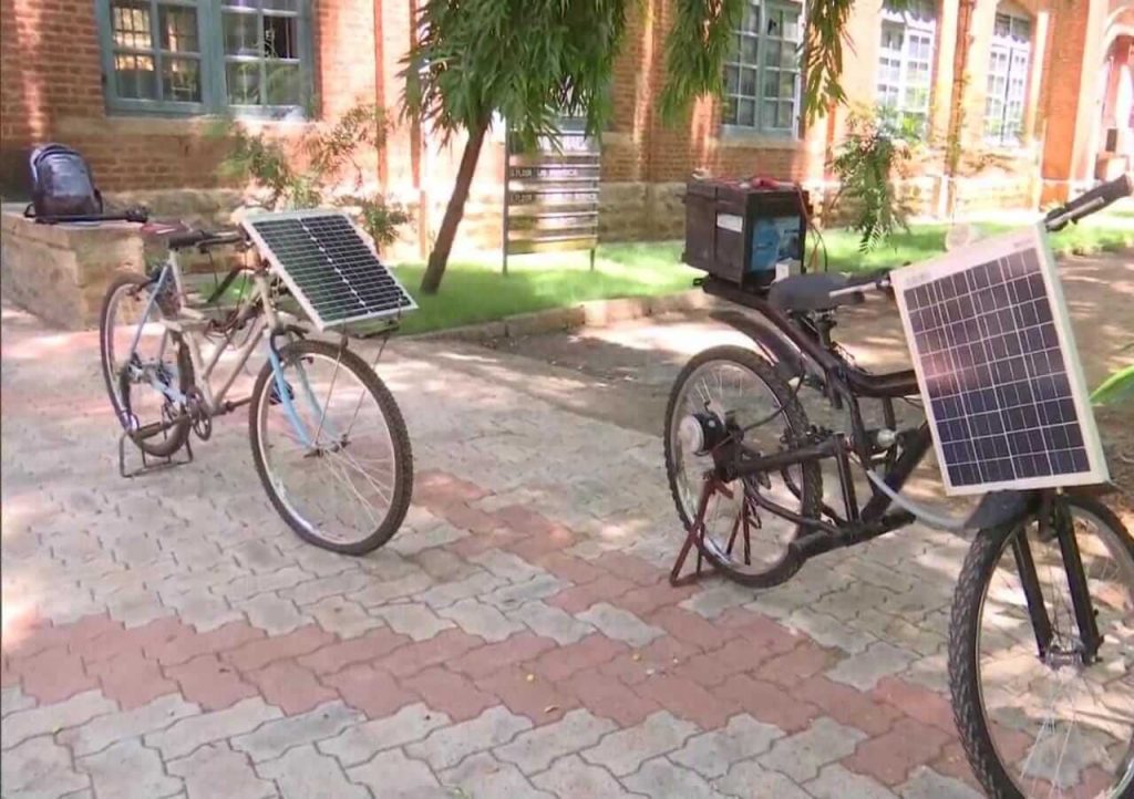 Madurai college student Dhanush Kumar designs solar-powered electric cycle