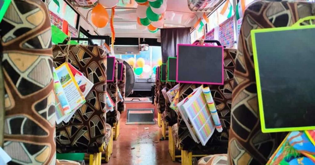 Man from Mumbai turns his bus into school for underprivileged students