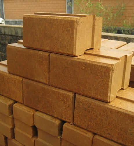 Bricks made up of cow dung  