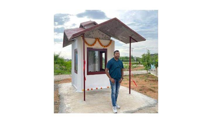 IIT Hyderabad makes bio building from straw and wastes of field