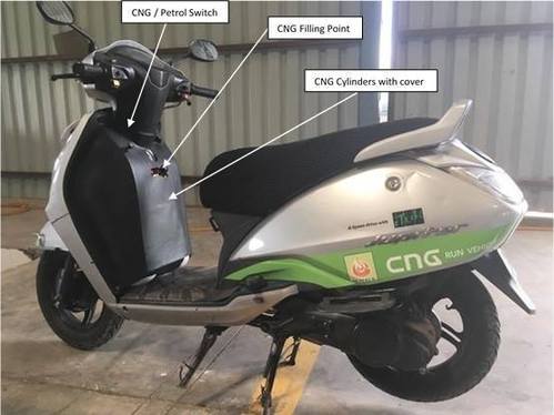 install cng kit in honda activa scooter