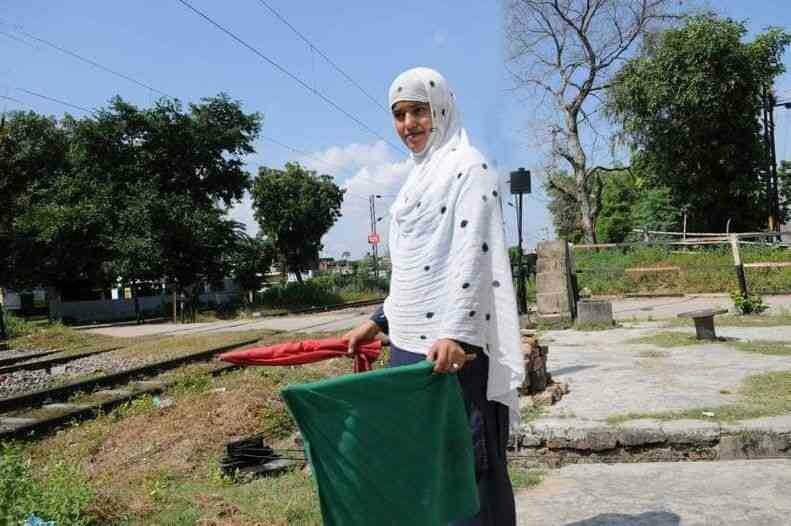 First Indian female gateman salma beg