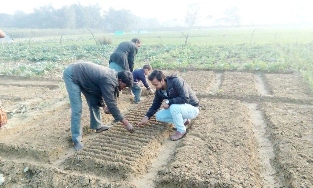 Jugaad Machine reduced the cost of sowing onion seeds