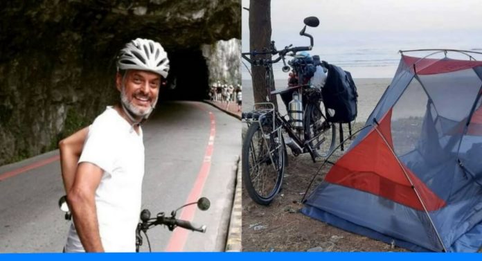 Firoz Palkhiwala travelling India on bicycle