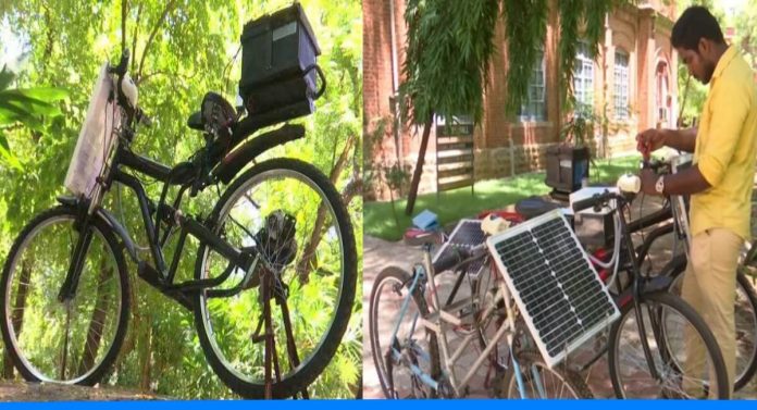 Solar powered electric cycle