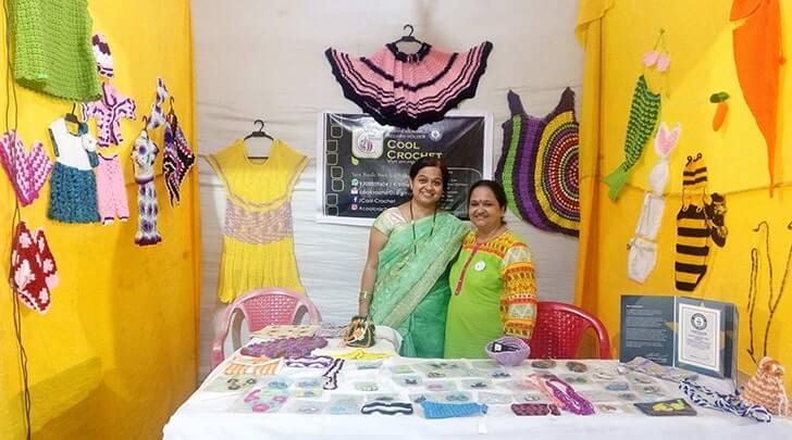 Lalita shankar guinness world record holder for crochet work