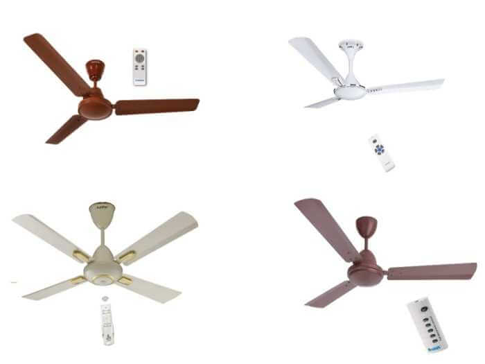 Remote control ceiling fan 