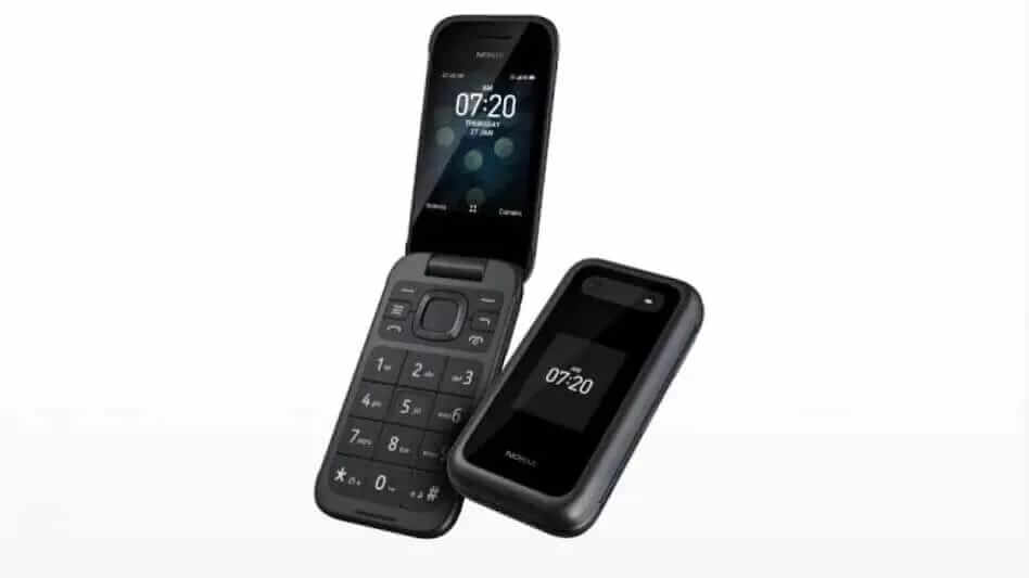 Nokia 2760 flip phone with two display in 1500 rupees