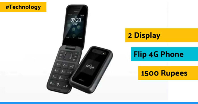 Nokia 2760 flip phone with two display in 1500 rupees