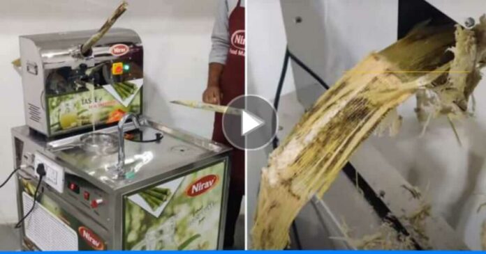 Desi jugaad ganna juice machine