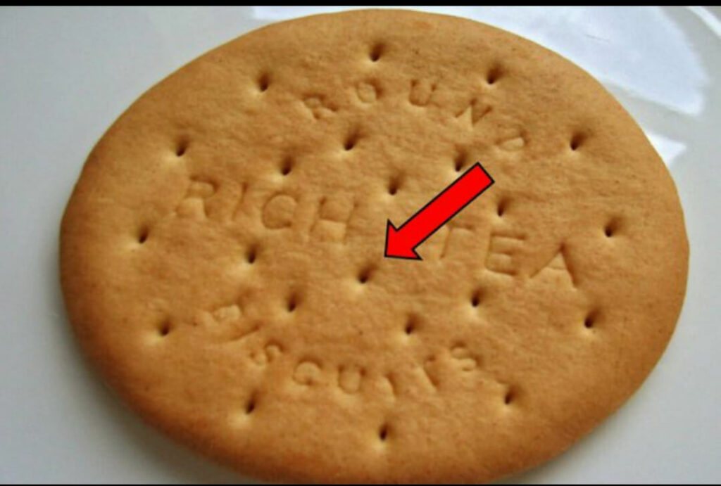 Reason behind holes in biscuit