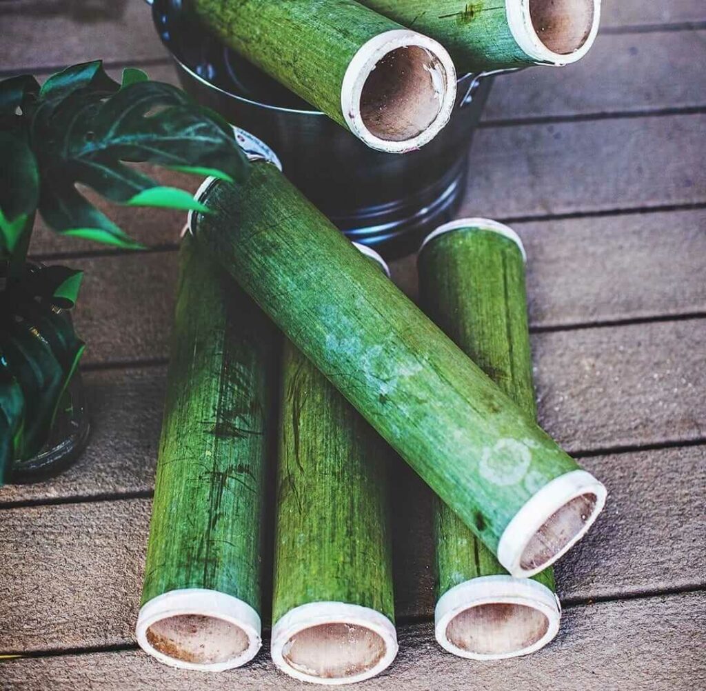 Bamboo rice history and making process