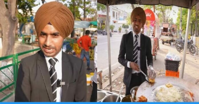 Brothers sell street foods in suit viral news