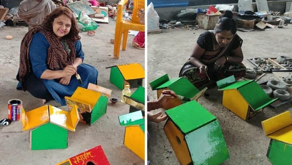 Trupti Gaikwad makes toys by recycling broken god idols save environment