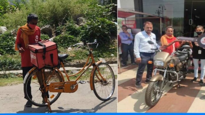 Internet user of rajsthan helped zomato boy to raise 2 lakh fund for bike