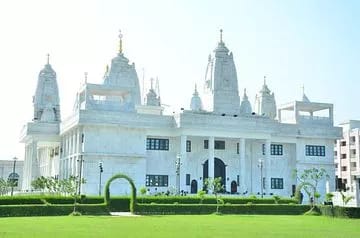 ISKCON Temple has deities of radha krishna