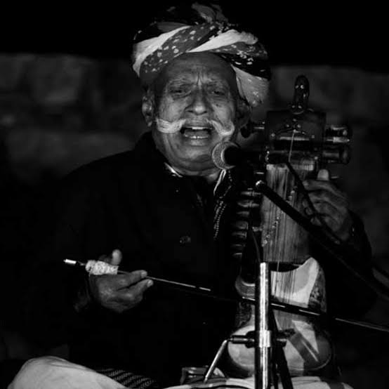 Folk singer of jodhpur rajsthan padmashri lakha khan