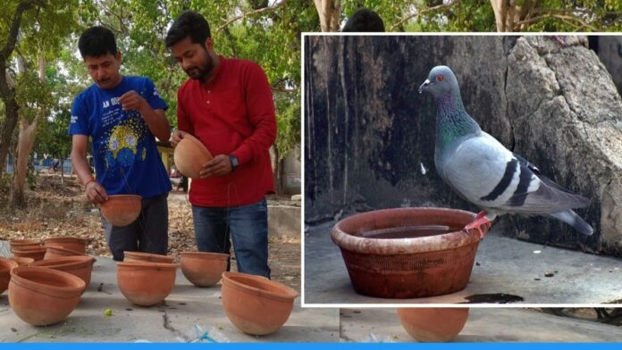 Santosh Is Running A Campaign To Save The Birds From The Heat