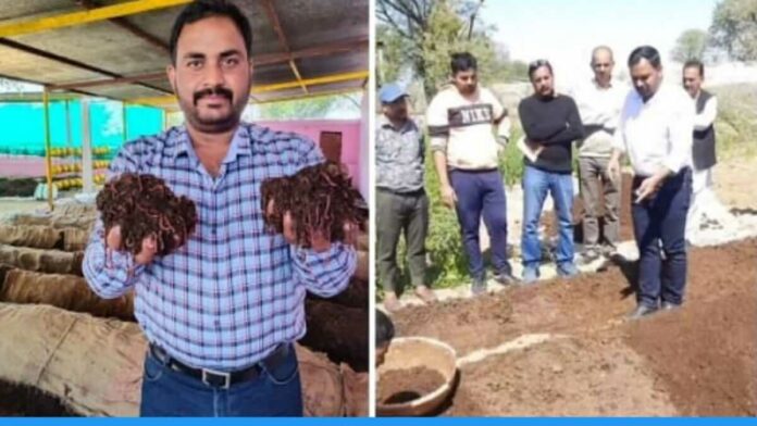 Dr shravan yadav from jaipur earning lakh by making vermi compost fertilizer