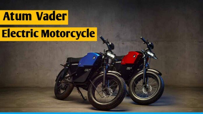 Atum Vader Electric Motorcycle Launched With Low Price And Good Features