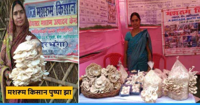 Bihar mushroom farmer Pushpa Jha earning Rs 4 lakh from mushroom cultivation